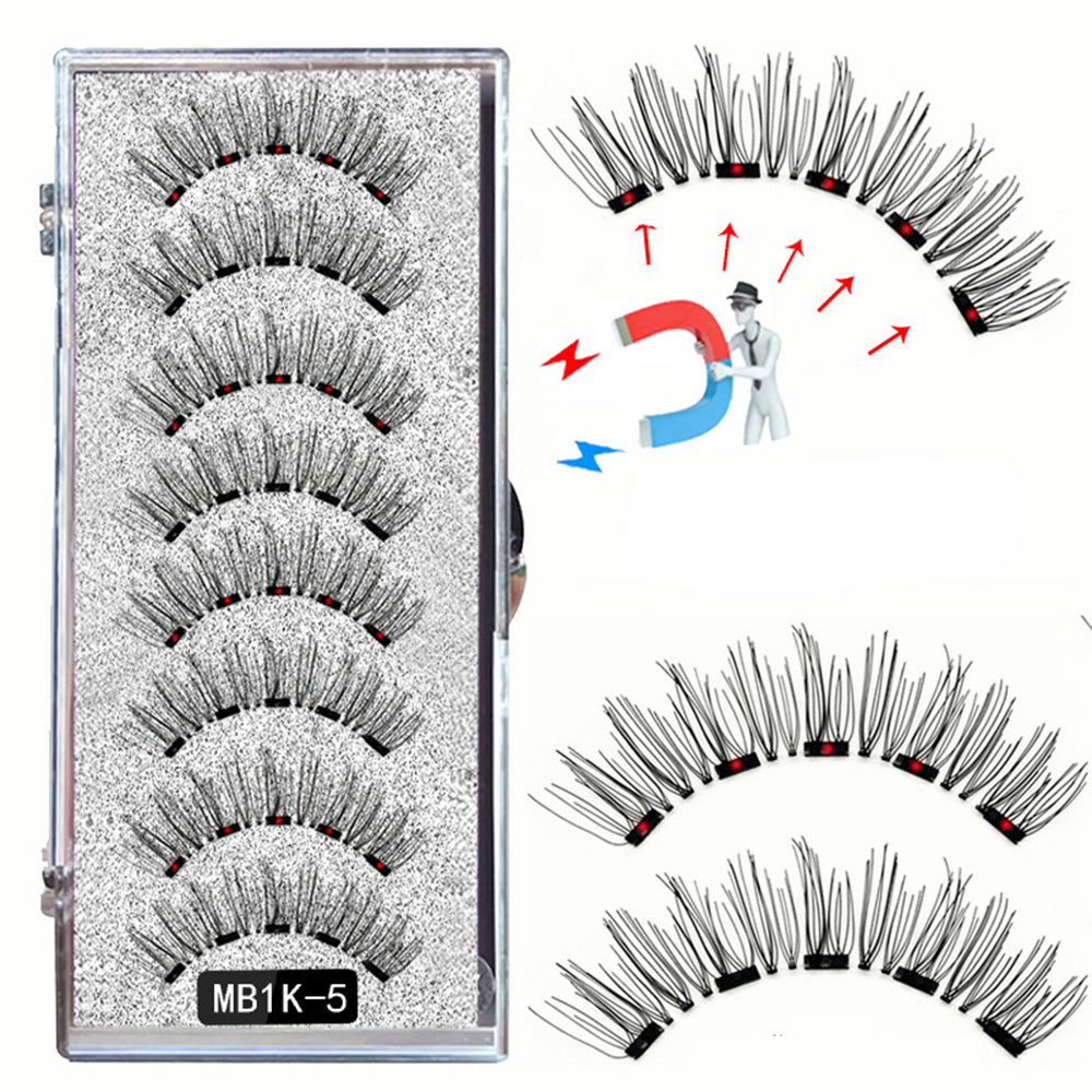 4 Pairs of False Eyelash Set Curler Clip Quantum Kit 3D Eye Lashes Tool Style 1