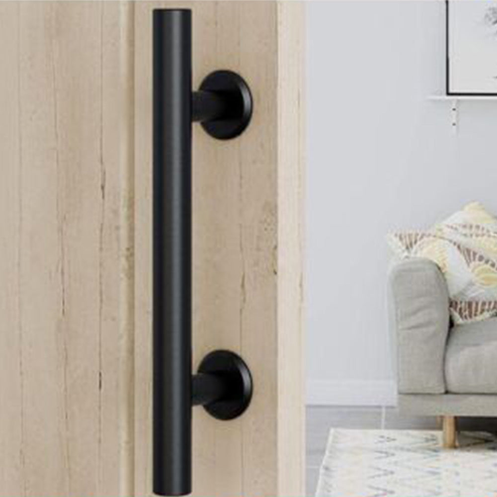 Sliding Door Handle Set for Wooden Door Pull and Flush Door Handle for Closet Barn