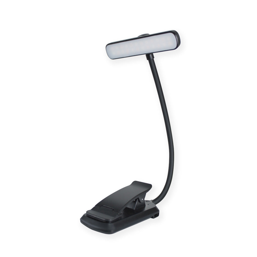 3-Color Adjustable Book Light Flexible Clip-on Light for Reading in Bed