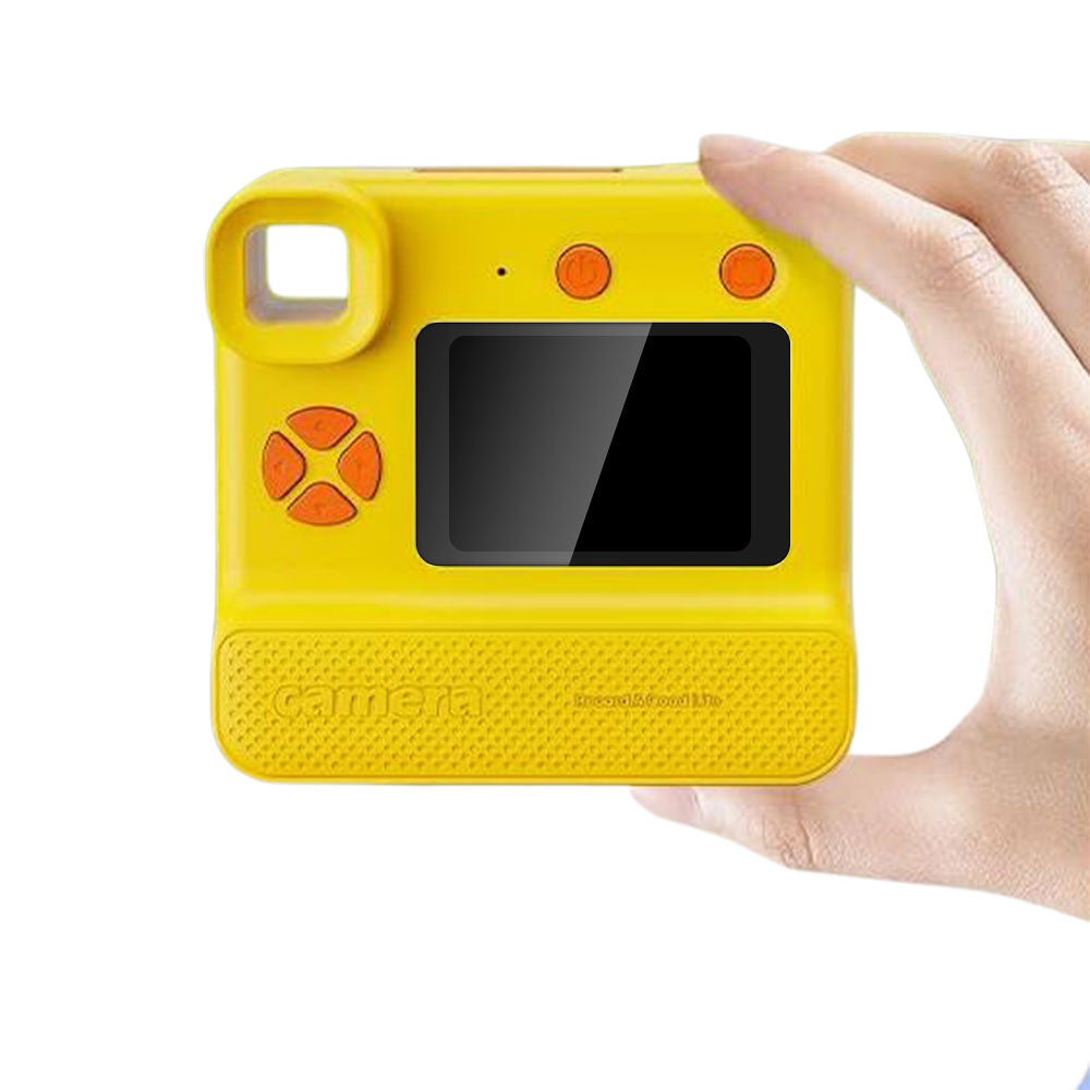 1080P Kids Instant Print Camera Digital Video Cameras with Print Papers and 32GB TF Card Yellow