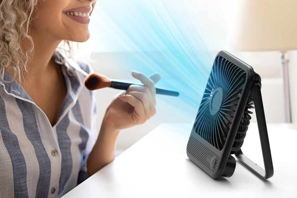2Pcs USB Desk Fan Portable Mini USB Small Cooling Fan Desk Desktop Cooler