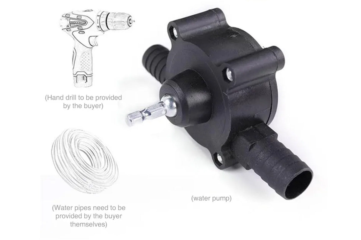 Hand Electric Drill Drive Self Priming Pump Water Oil Transfer Small Pumps for Home