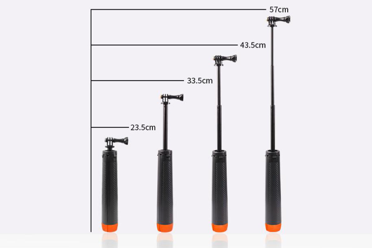 Floating Selfie Stick Tripod for GoPro Hero 13 12 11 10 9 8 7 6 5 4 3 Session Max