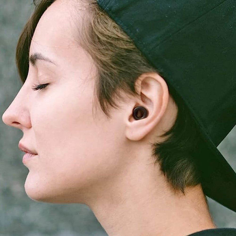 Pair of Ear Plugs with 3 Pairs of Ear Tips for Noise Cancelling Ear Protection EarPlugs for Sleep Work Study Black