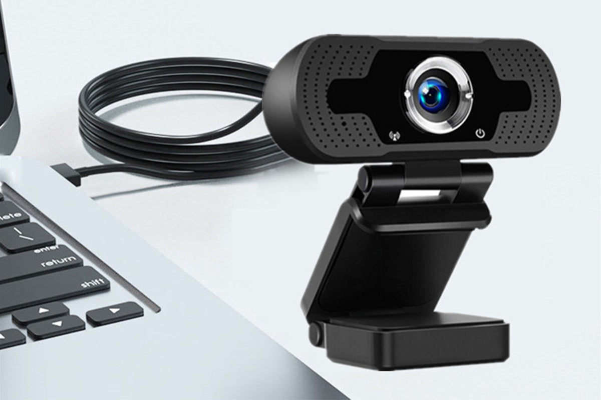 1080P HD Webcam with Microphone Privacy Cover USB Webcam for Zoom Skype Teams