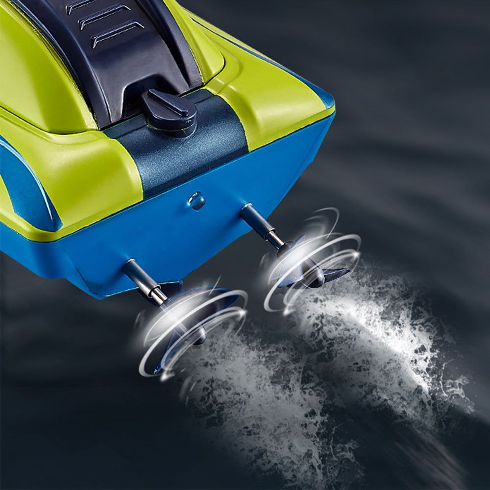 2.4GHz RC Speed Boat Toy �Remote Control Racing Yacht for Pools & Lakes Blue