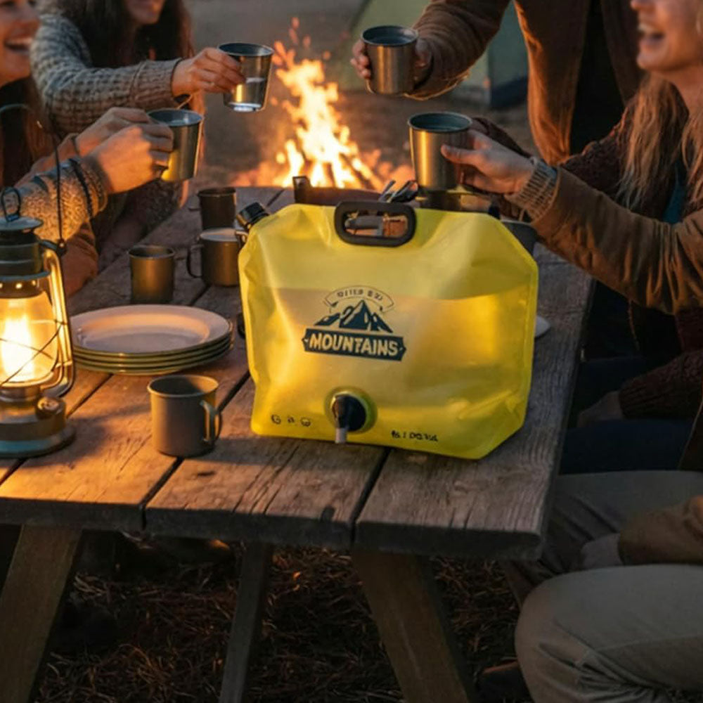 Camping Water Container 8L Collapsible Water Jug with Spout for Hiking Emergency