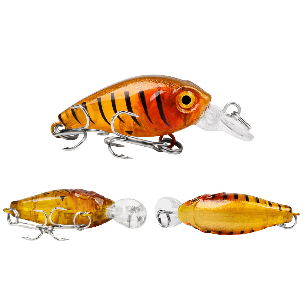 9Pcs Colorful Fishing Lures Small Fake Fishing Bait Freshwater Fishing Tackle Kit for Bass Trout Perch