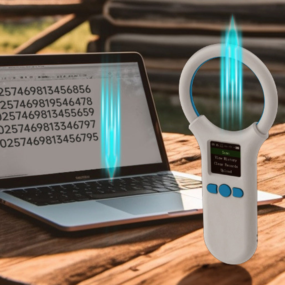 Pet Chip Reader 134.2KHz/125KHz Dog & Animal ID Tag Scanner White