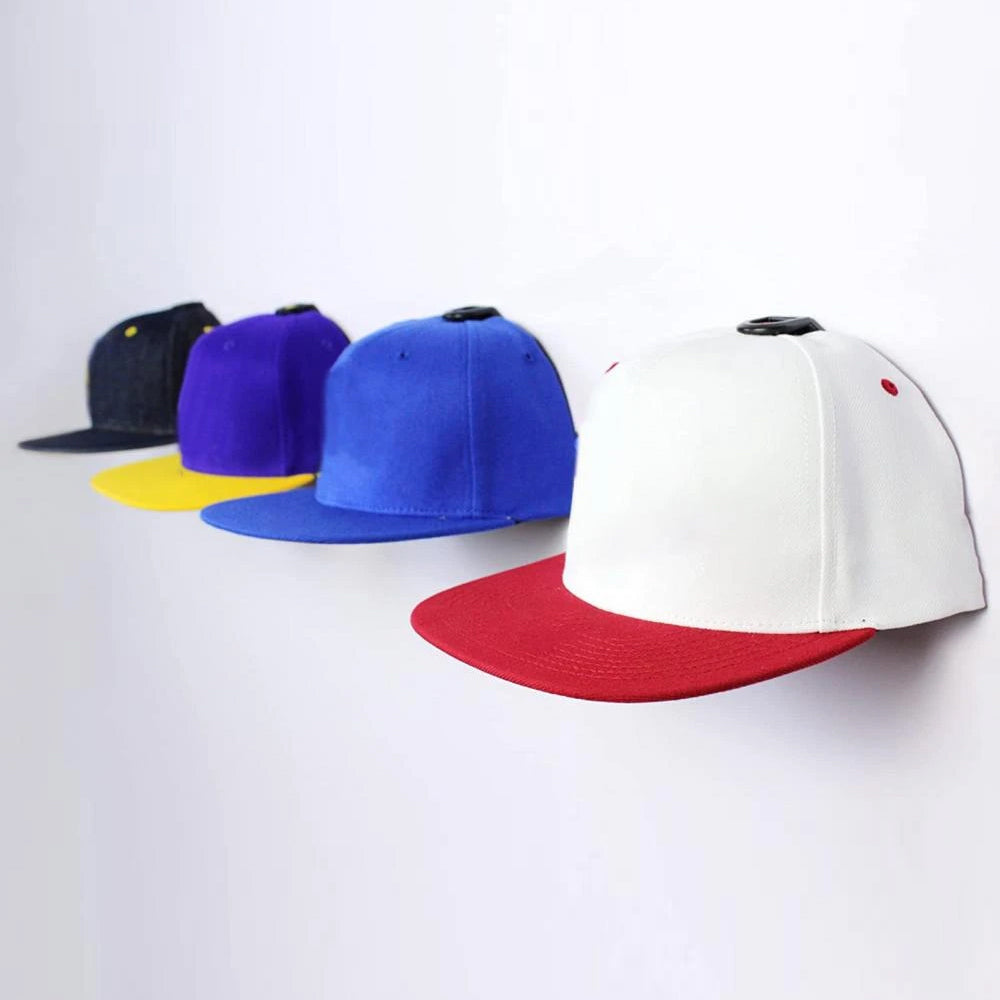 10 Pack Hat Racks for Baseball Caps Fashion Self-Adhesive Hat Hooks Room Decor-Black