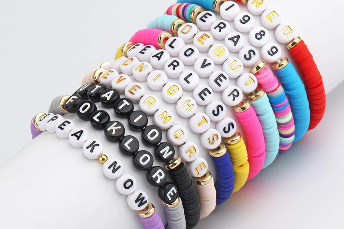 11Pcs Taylor Inspired Friendship Bracelets Set for Concert Outfit Album Inspired Fans Gift Merch