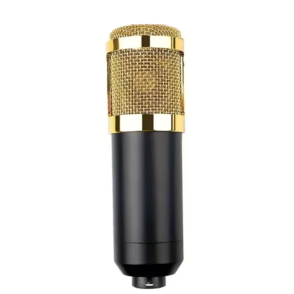 Recording Condenser Microphone Kit with Sound Card for Streaming YouTube TikTok -Gold