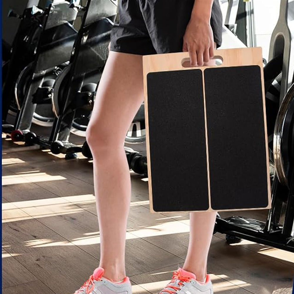 Portable Wooden Slant Board for Calf Stretching Squats Adjustable Incline Board Fitness Equipment