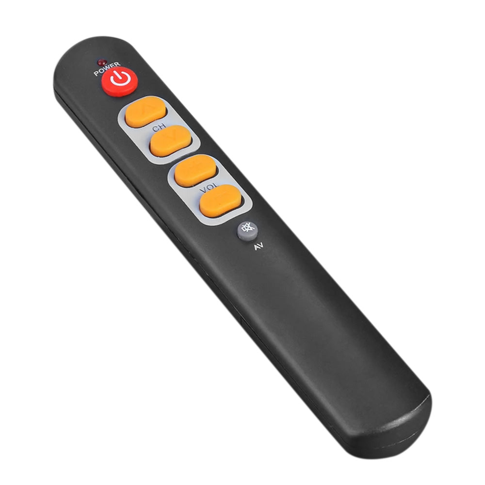 Universal Learning Remote Control for TV Soundbar Elderly Large Button 6 Key Simple-orange