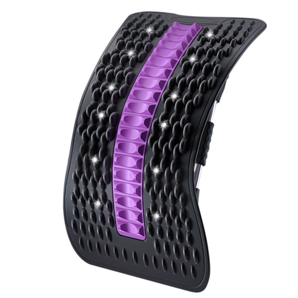 Multi-Level Adjustable Back Stretcher for Lower Back Pain Relief Black