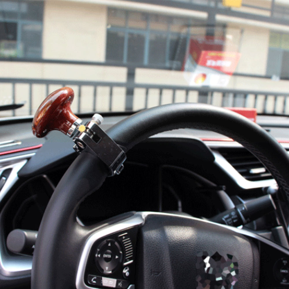 Car Steering Wheel Knob Car Turning Truck Handle Booster Spinner Knob Aid Kit Wood Color