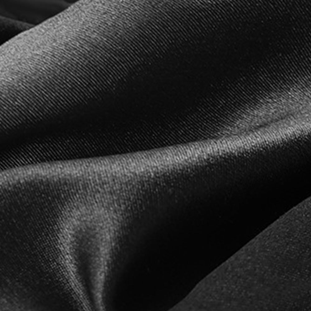 Silk Eye Mask for Sleeping Soft Pressureless Eye Cover Large Size Sleep Mask Black