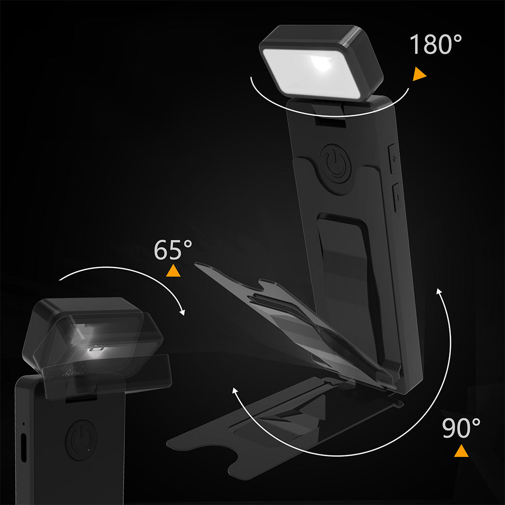 3 Colors 5 Brightness Clip-on Bookmark Light Rechargeable Dimmable Reading Light