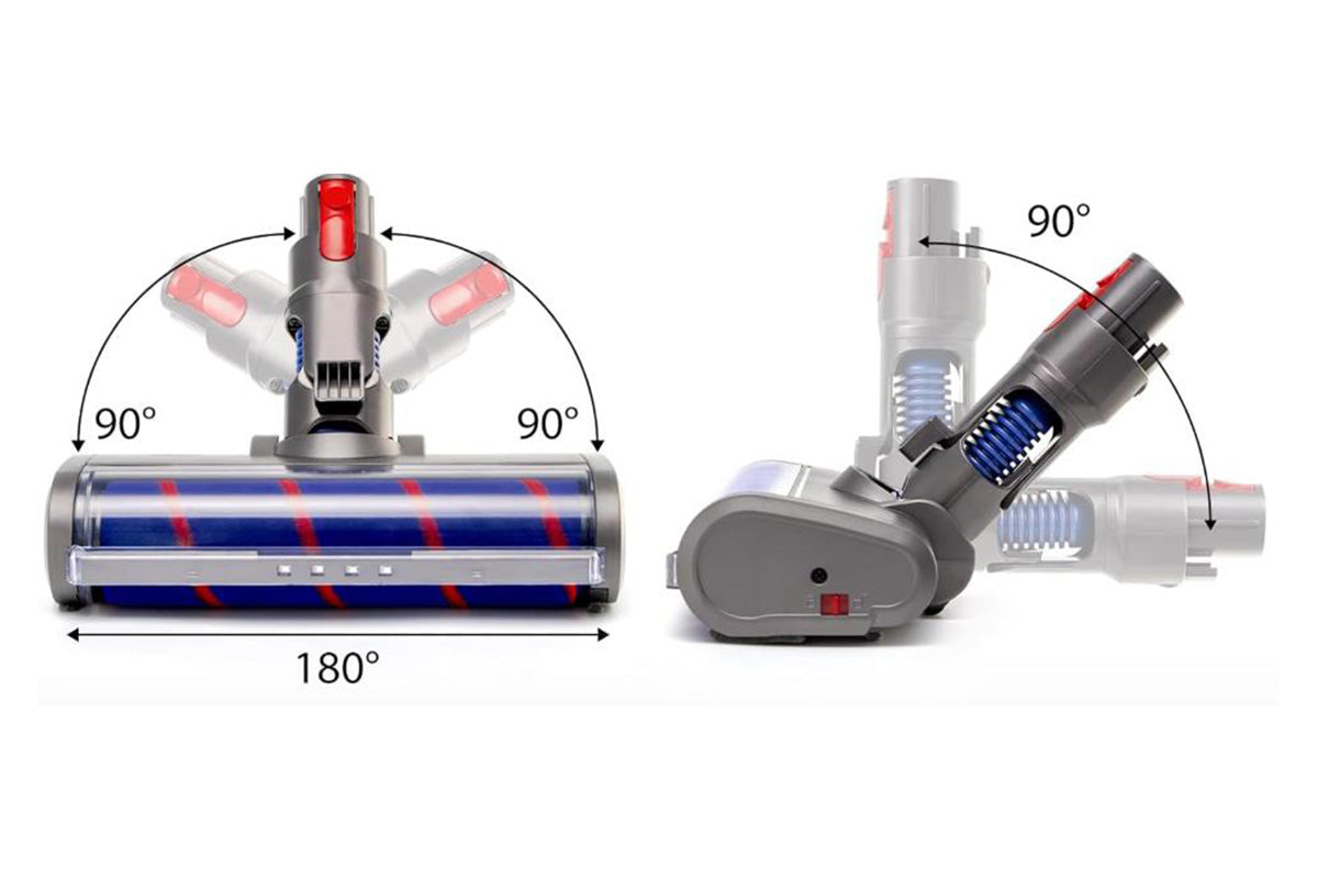 Vacuum Soft Roller Brush Head for Dyson V7 V15 Hardwood Floor Cleaner with LED Light