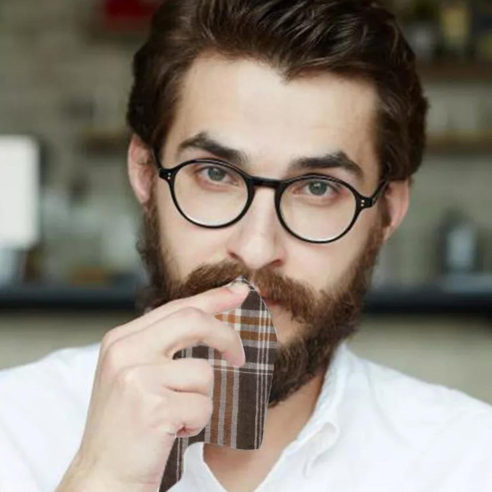 12Pcs Classic Hankies for Men Polyester Square Hanky Mens Pocket Square Handkerchiefs