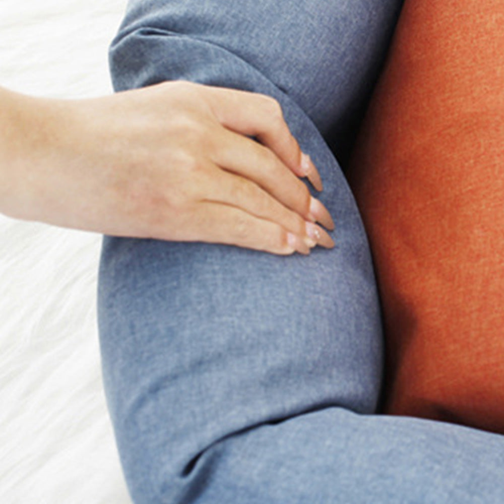 Waterproof Pet Bed with Removable Washable Cover for Small & Medium Cats and Dogs Blue and Orange L