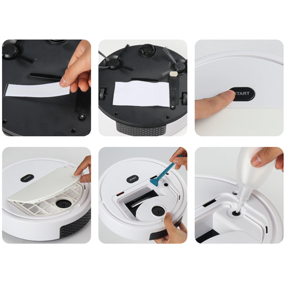 Automatic Smart Sweeping Robot Vacuum Cleaner Dry Wet Floor Mop Spray