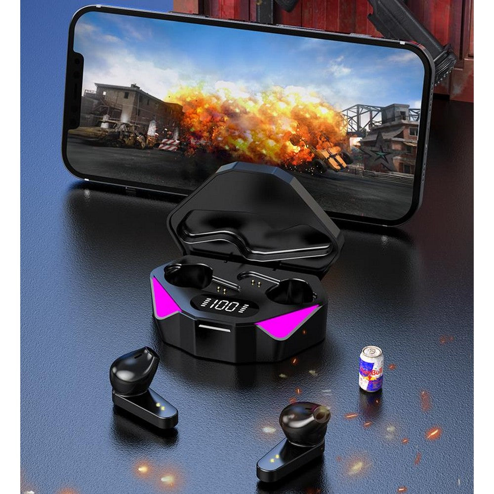 TWS Gaming Earbuds Low Latency Bluetooth Earphone with Mic Bass Audio Sound Positioning Stereo Wireless Headphones