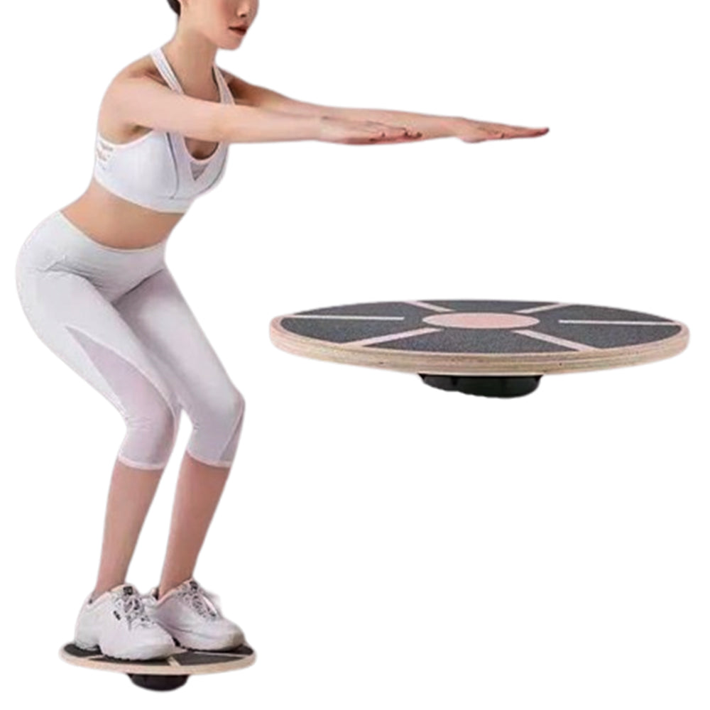 Non-Slip Balance Board Wooden Rocker Board Wobble Boards Yoga Exercise Balance Training Equipment
