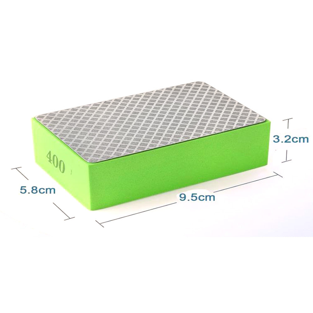 4 Pack Diamond Hand Polishing Blocks Sanding Sponge Pads for Ceramic Tile Glass Grinding Style 2