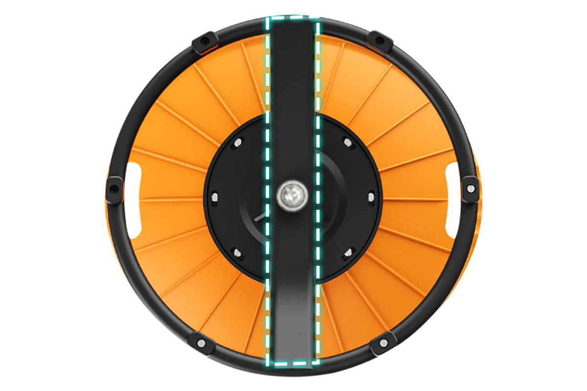 Balance Training Spin Chair for Autistic Little Ones Sensory Spinning Chair 100kg Weight -Orange