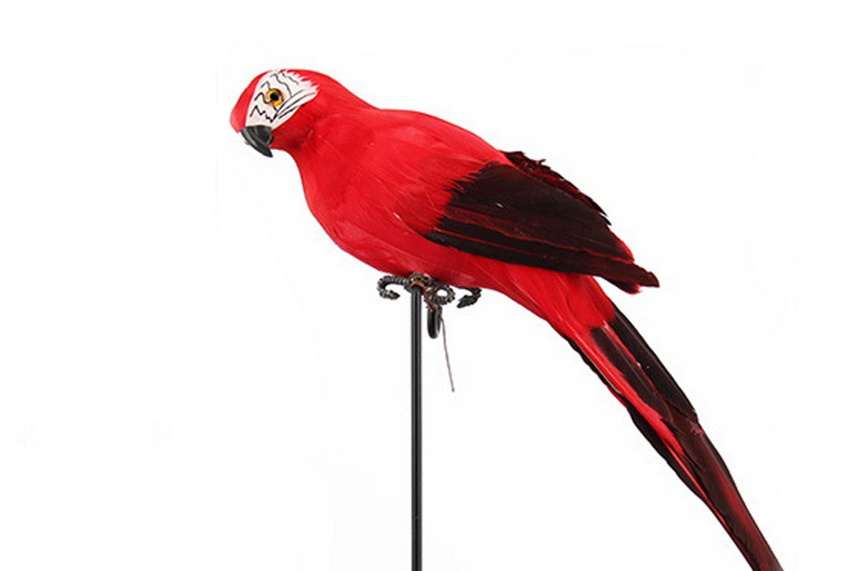 6 PCS Lifelike Artificial Birds Feathered Fake Shoulder Parrot Decor Model