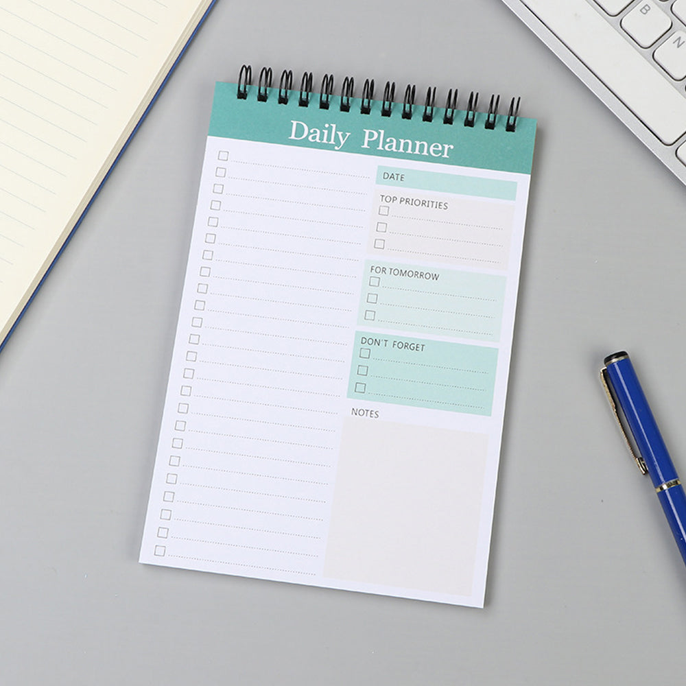 35 Sheets To Do List Notepad Undated Daily Planner Notebook Memo Note Green