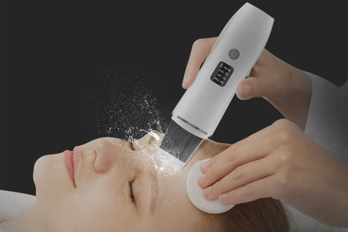 Face Scrubber Skin Spatula Blackhead Remover with 4 Modes for Facial Skincare