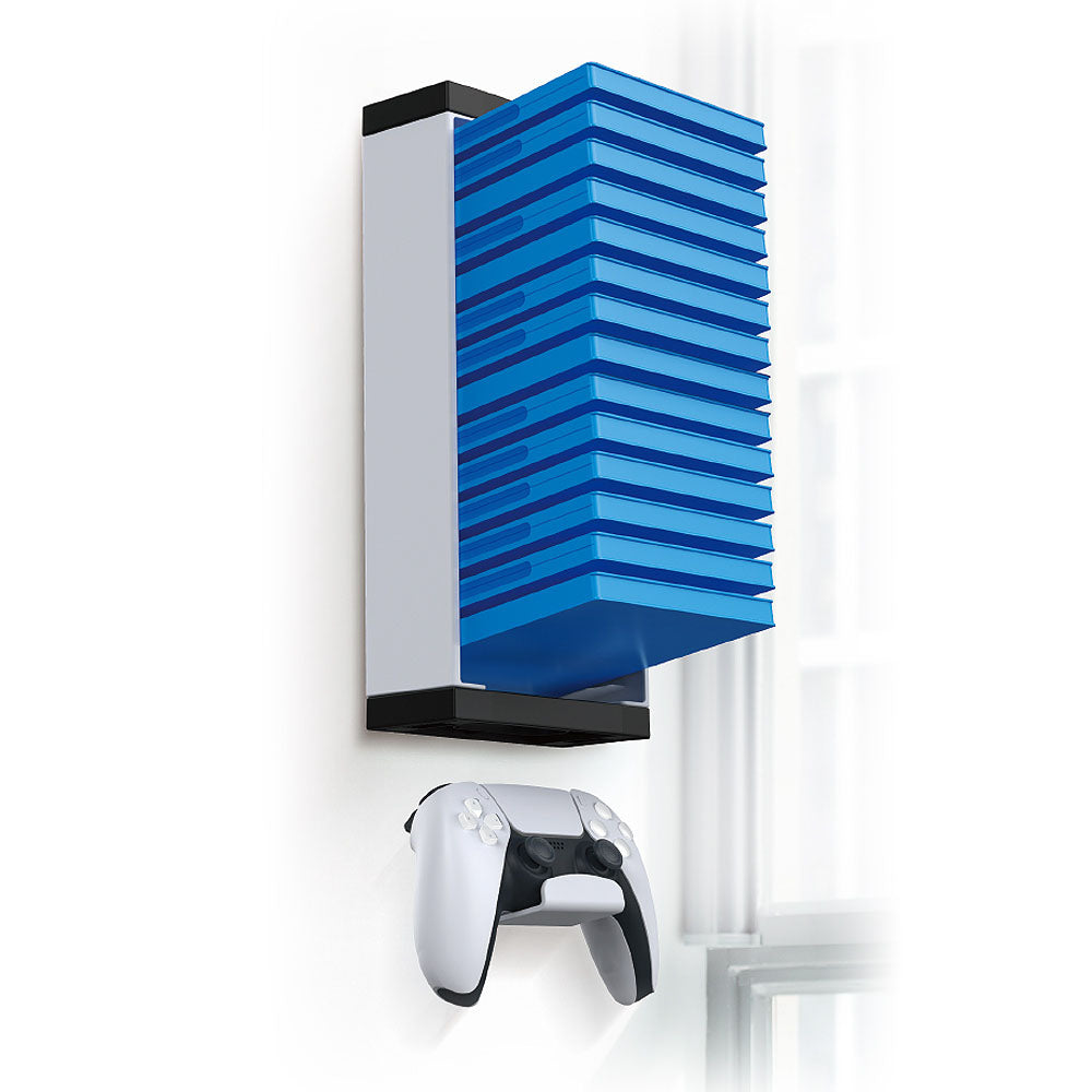 For PS4 PS5 Xbox Switch Game Case Storage Shelf Controller Wall Mount Holders