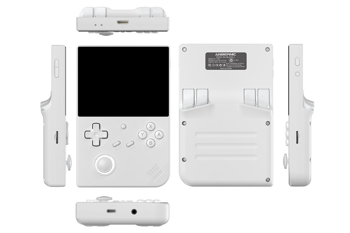 Handheld Retro Game Console 4 Inch Screen Built-in 64G TF Card Supports WiFi Bluetooth -White