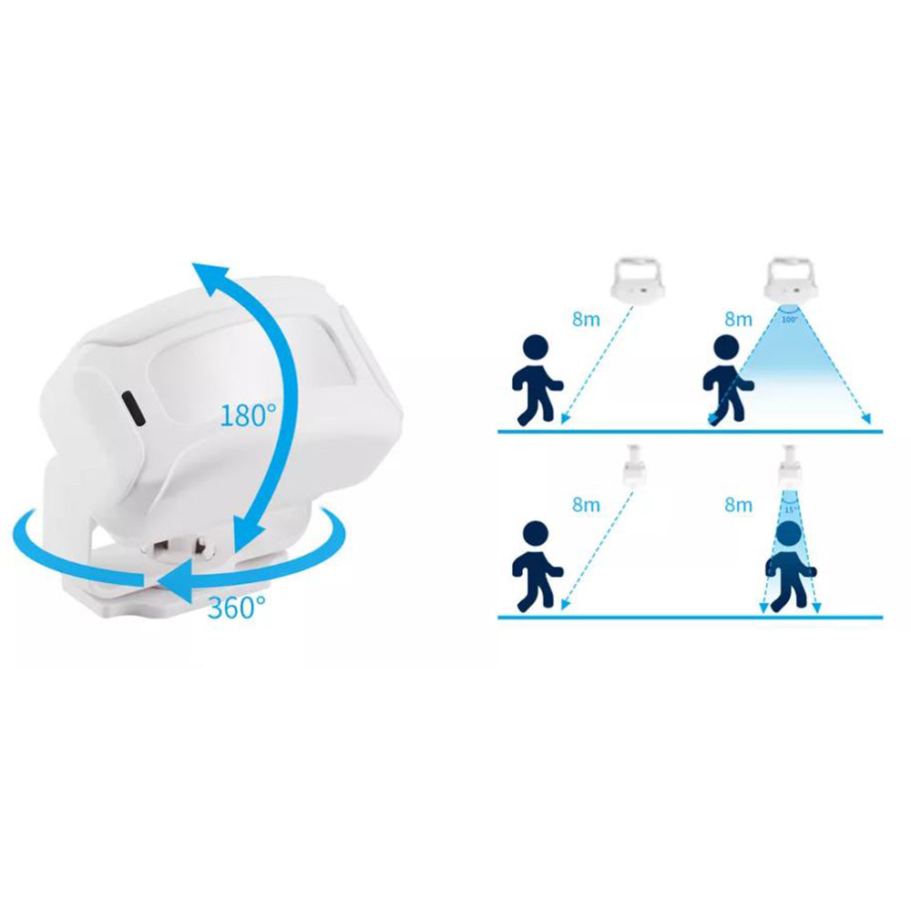 Motion Sensor Welcome Doorbell Wireless Motion Detector Alarm for Home Store Business Caregiver Reminder Style 1