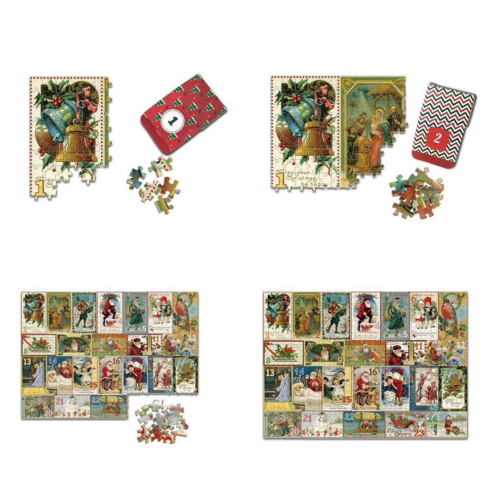 1000 Piece Santa Puzzle Christmas Advent Calendar Christmas Countdown Calendar Jigsaw