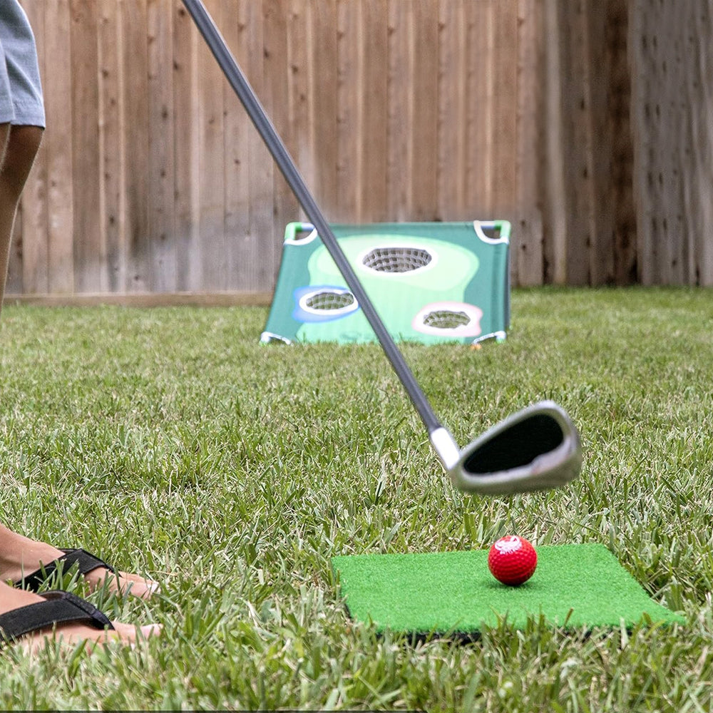 Portable Golf Cornhole Chipping Game Set Golf Ball Target Net Golf Training Accessories