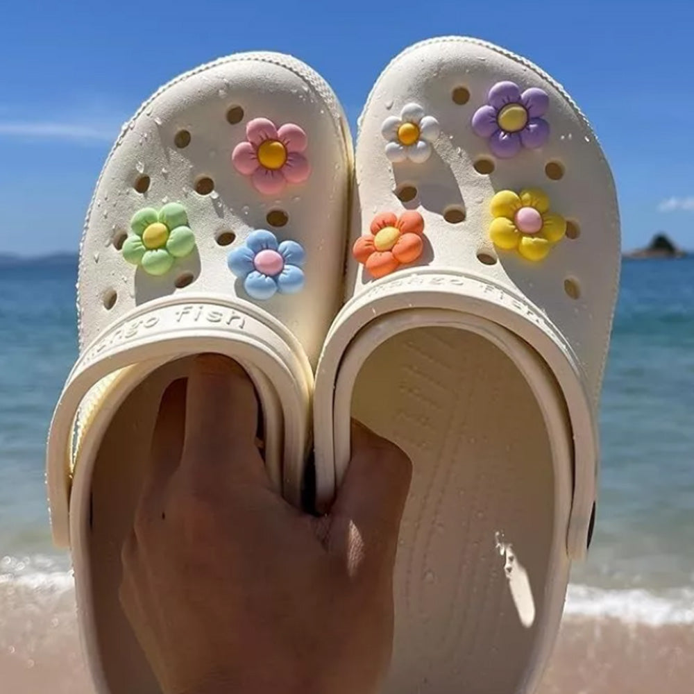 56Pcs Flower Shoe Charms Shoes Decorative Accessories DIY Craft Kits