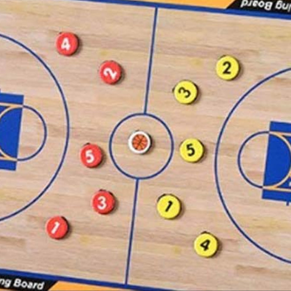 Dry-Erase Basketball Coaching Tactics Clipboard Set Folding Strategy Board Training Aids