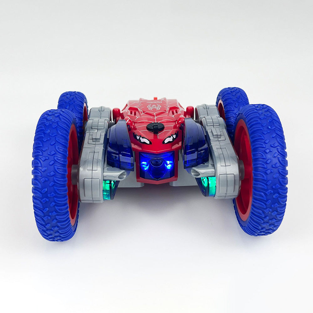 2.4GHz RC Spider Stunt Car 4WD Rotating Spray Off-Road Car Toy with Light