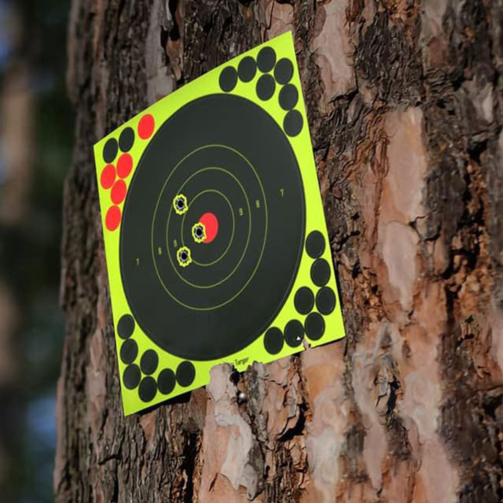 50Pcs Set Adhesive Shooting Target Papers Reactive Splatter Targets