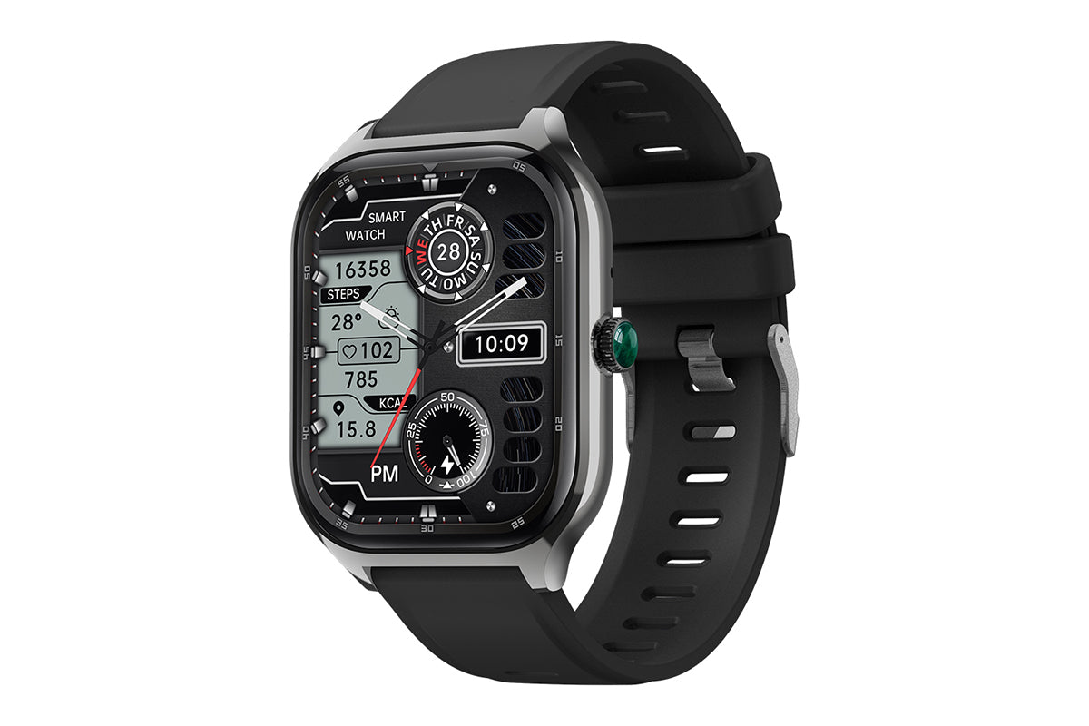 Smart Watch 2.01-Inch Fitness Watch with Heart Rate Sleep Monitor Blood Oxygen 123 Sports Modes Activity Tracker -Black