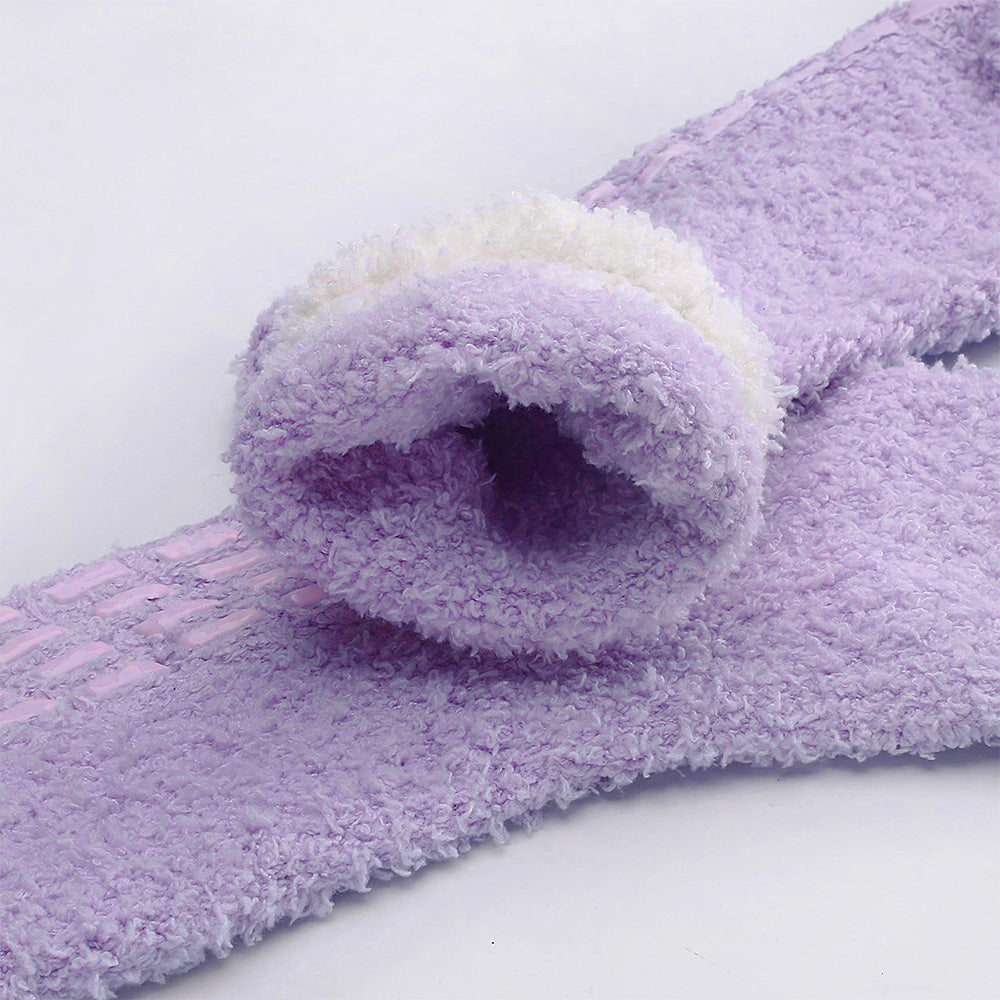4 Pairs of Anti-Slip Winter Warm Socks with Grips for Women