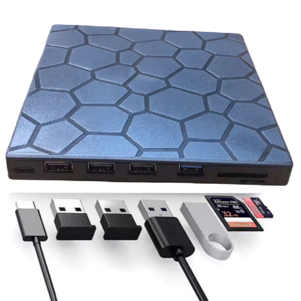 External DVD Drive 7-in-1 USB3.0 CD Burner Writer Disk Drive