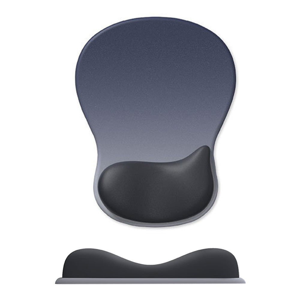 Gel Wrist Rest Mouse Pad Non-Slip Ergonomic Mouse Mat for Computer and Laptop Blue