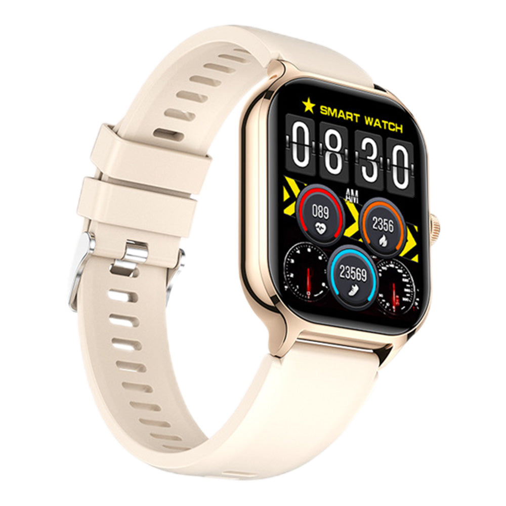 Bluetooth Smart Watch Sports Tracker Heart Rate/Sleep Monitor for iOS/Android Phone Golden