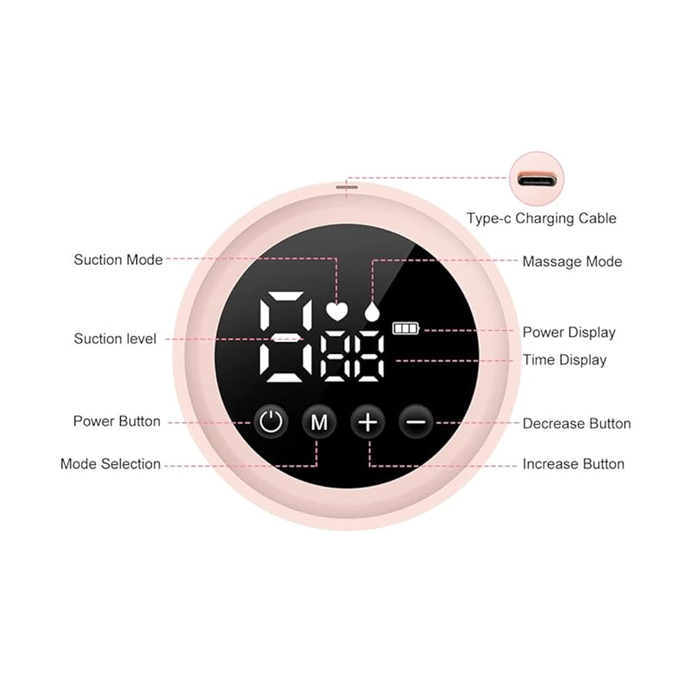 Electric Dual Breast Pump LCD Display Breastfeeding Pump 3 Modes Nursing Breast Milk Pump Blue