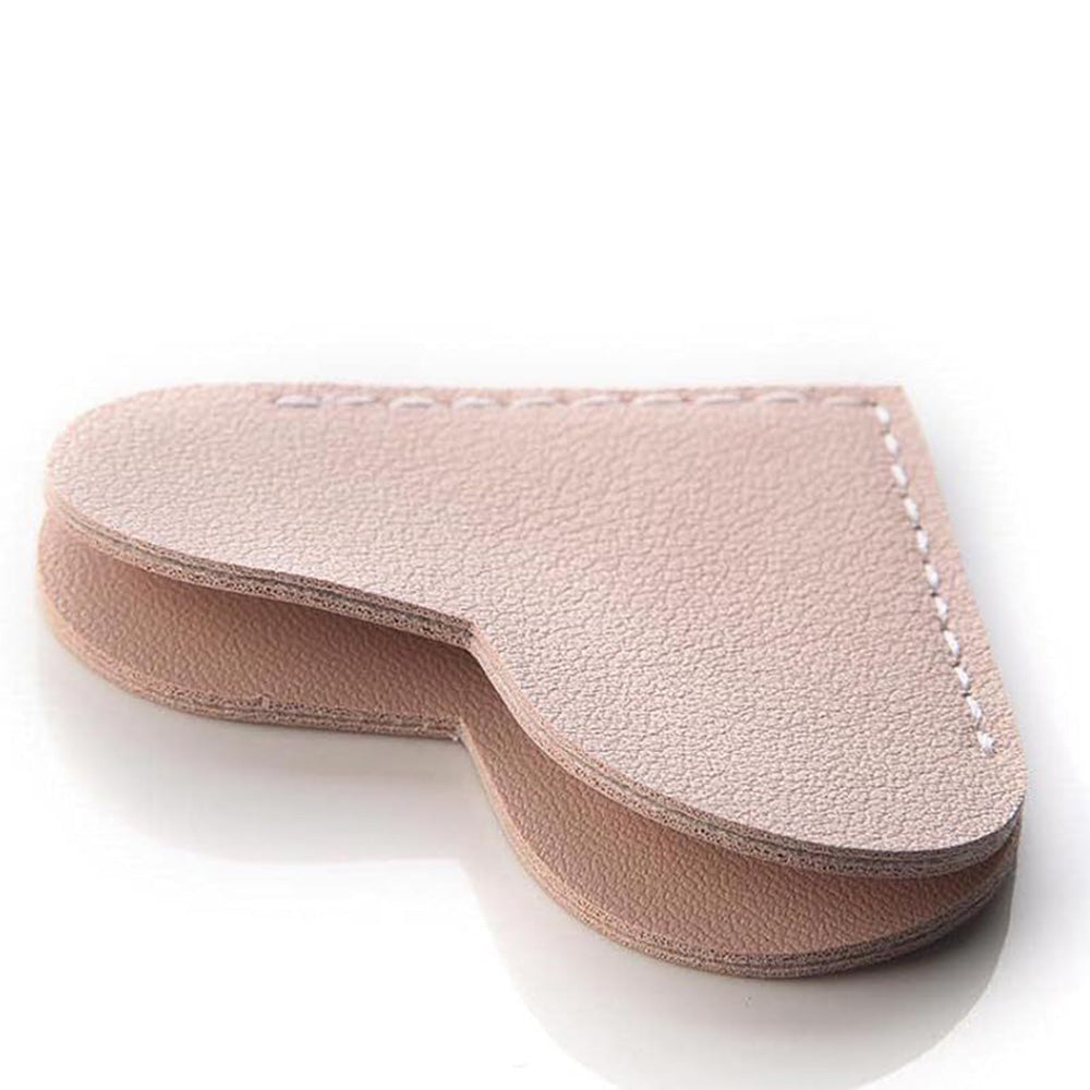 6PCS PU Leather Heart Bookmarks Cute Corner Page Holders for Books