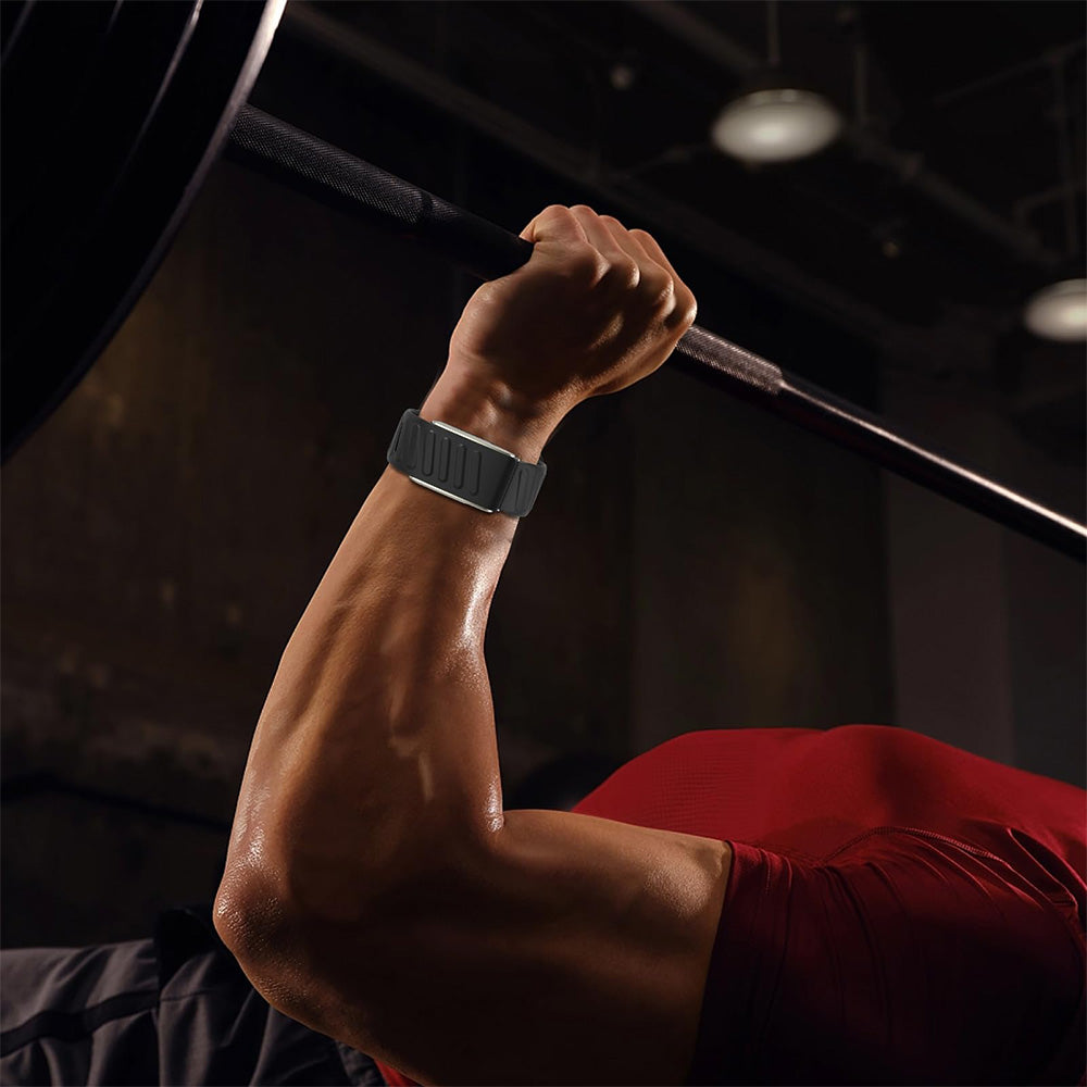 Silicone Sport Band for Whoop 5.0 Waterproof Replacement Wrist Strap Black